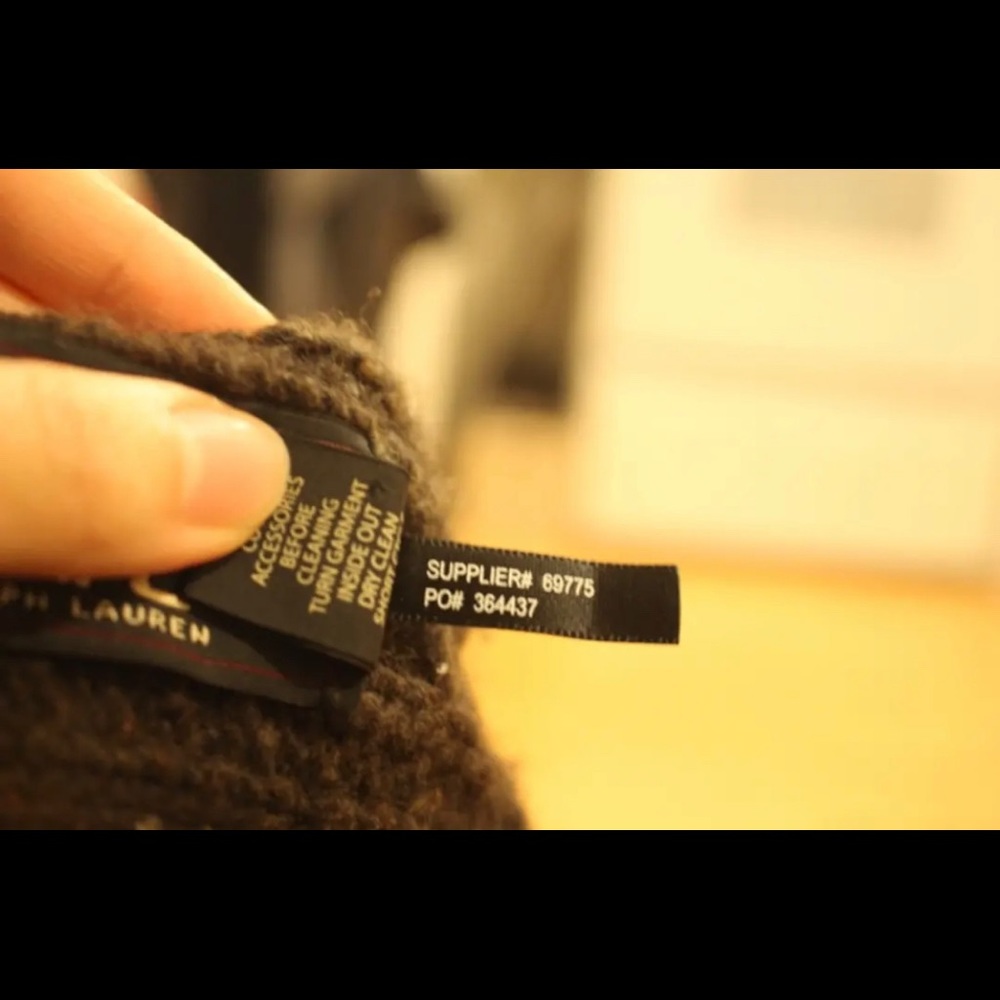 Ralph Lauren double rl unisex scarf